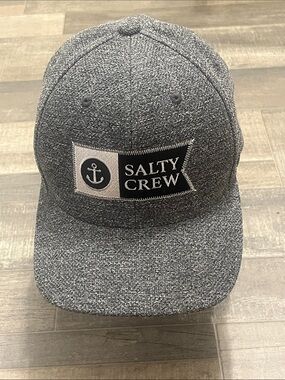 Salty Crew Heather Gray Patch Snapback Cap